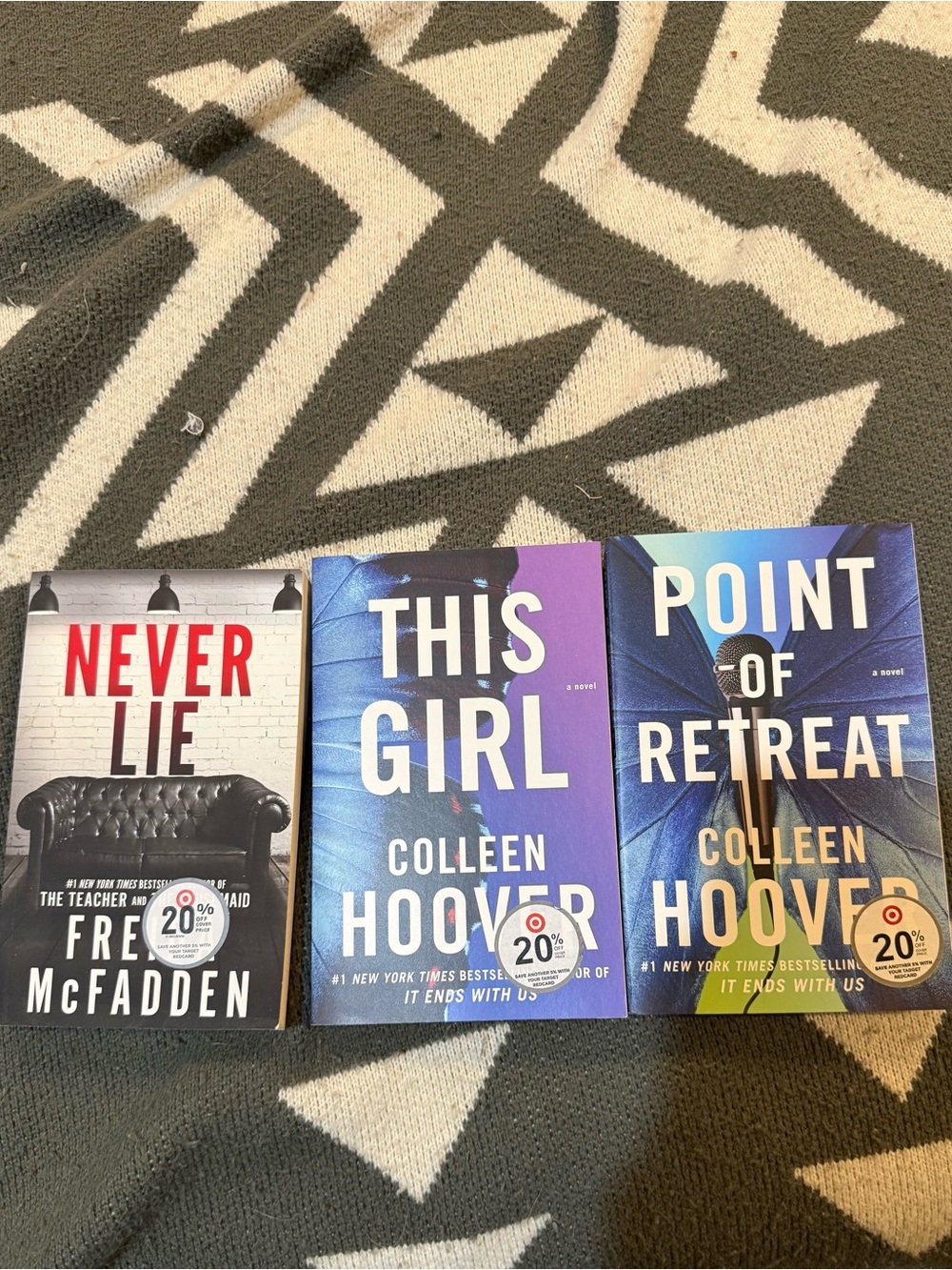 Lot of 3 paperback books like new